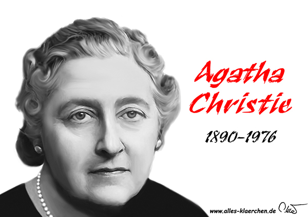 Agatha Christie - digitale Zeichnung